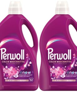 Perwoll Renew Blütenrausch Flüssigwaschmittel für Buntwäsche & Weißes - Intensive Frische mit blumigem Duft bei 2x52 Wäs