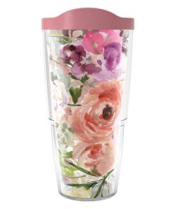 Tervis Kelly Ventura-Heather Rose Double Walled Insulated Tumbler für Erwachsene, Made in USA, 24oz, Klasse und Komfort