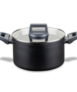 Fackelmann Kochtopf 20cm - Keramische Beschichtung - Recyceltes Aluminium - PFAS-frei - Für alle Herdarten inkl. Indukti