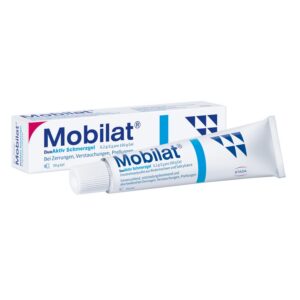Mobilat DuoAktiv Kühlendes Schmerzgel für Prellungen und Verstauchungen 50g Geluledigern Schmerz gelbessende Behandlung