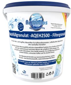 2,5 L Aquintos AQEH2500 Nachfüllgranulat - Filtergranulat - Teilentsalzungsharz - für alle Namhaften Kaffeemaschinen Her