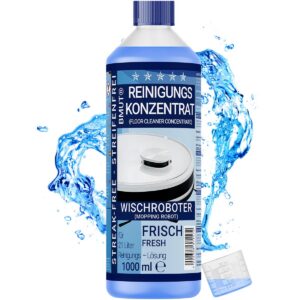 1x 1000ml Wischroboter Reinigungsmittel Konzentrat | extra frischer Duft & streifenfrei & schaumarm |_For Hausfrauen & F