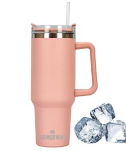 1182ml 40oz Doppelwandiger Edelstahl Vakuum Isolierbecher für Heißer und Kalter Getränke | Tragbare Autobecher Becher T