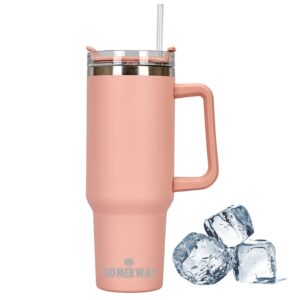 1182ml 40oz Doppelwandiger Edelstahl Vakuum Isolierbecher für Heißer und Kalter Getränke | Tragbare Autobecher Becher T