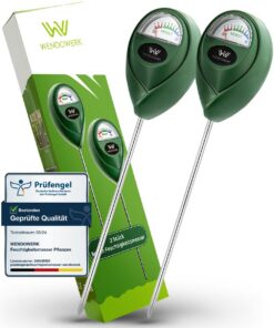 WENDOWERK® 2er-Set Bodenfeuchtigkeitsmesser für Pflanzen – Batteriefrei & Präzise