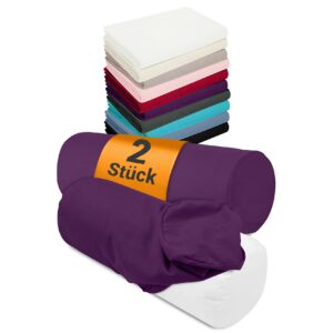 Npluseins 2er Pack Bezüge Brombeere - ca. 40 x 15 cm - 1467.2080 - Oeko-Tex Standard 100