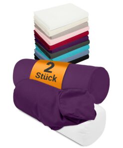 Npluseins 2er Pack Bezüge Brombeere - ca. 40 x 15 cm - 1467.2080 - Oeko-Tex Standard 100