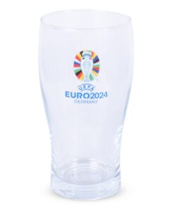 Euro 2024 Pintglas - offiziell lizenziert von Hy-Pro |Fans für Fans| Party- und Fanscenario|Flüssigkeit-holdend|16oz|Eur