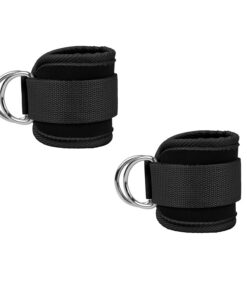 CAM2 Fußschlaufen Kabelzug mit D-Ringen für Fitness Training - Ideal für Männer und Frauen - Gesäßmuskeln Strecken, Glob