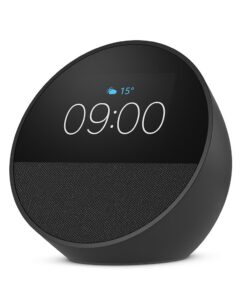Amazon Echo Spot - neueste Generation, smarter Wecker mit sattem Klang und Alexa, für die ganze Familie im Zuhause | Am