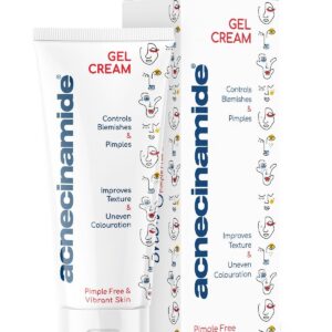 Acnecinamide Gelcreme, 50 ml, tägliche Anwendung für fettige und zu Akne neigende Haut um Pickel, Hautunreinheiten und F