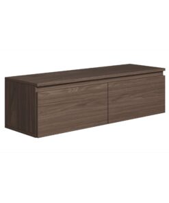 Selsey Hängeboard Bemmi - Minimalistisches Lowboard Wisconsin-Walnuss, Hochwertige Spanplatte mit ABS-Kanten, Ideal fürs