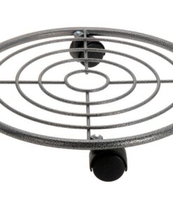 Spetebo Metall Pflanzenroller Ø 35 cm - Rolluntersetzer für Blumentöpfe - Pflanzen Transporthilfe