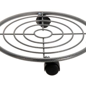 Spetebo Metall Pflanzenroller Ø 35 cm - Rolluntersetzer für Blumentöpfe - Pflanzen Transporthilfe