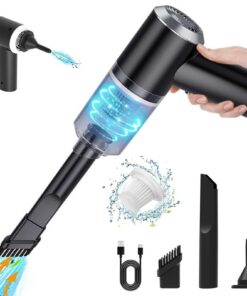 Handstaubsauger 8000PA Akku Autostaubsauger Kabellos, Mini-Tragbarer Wiederaufladbarer Staubsauger Akku, 2-in-1 Reinigun