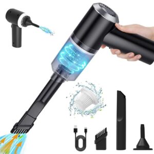 Handstaubsauger 8000PA Akku Autostaubsauger Kabellos, Mini-Tragbarer Wiederaufladbarer Staubsauger Akku, 2-in-1 Reinigun