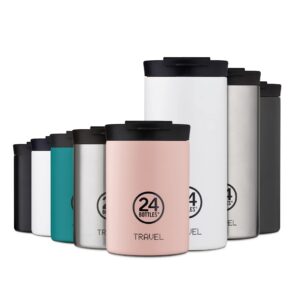 24BOTTLES Travel Tumbler - 100% Versiegelte Trinkflasche Edelstahl, 350ml Thermosflasche für Kaffee und Tee, 6h Hot/24h