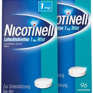 Nicotinell Lutschtabletten 1 mg Mint - Nikotinhalt 1 mg, perfekt für Nichtraucher Unterstützung, während des Stress sowi