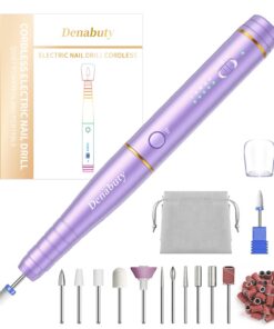 Nagelfräser für Gelnägel USB Aufladbar Kabellos Nagelfeile für Acrylnägel DN-2302 Nagelfräser 12 in 1 Maniküre und Pedik