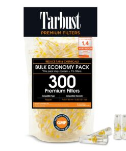 Tarbust 300 Anti Teerfilter für Zigaretten,_regular_8mm_Plastik_filter,300_Filters_zum_aufsätzen_für_zigaretten