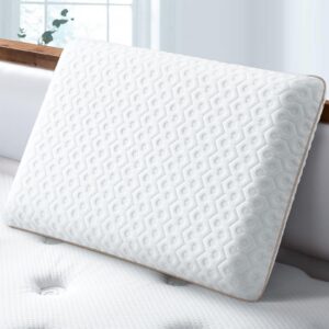 BedStory Gel Memory Foam Kissen 60x40, 10cm Höhe Mittelfest für Seitenschläfer mit abnehmbarem und waschbarem Bezugisier
