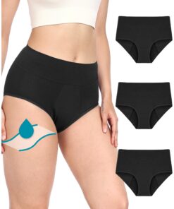 Neione Periodenunterschwäsche für Starke Blutung mit Seitenschutz für Damen in Baumwolle, hoher Taille und OEKO-TEX STAN