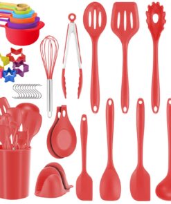 ECCOGREAT Silikon Küchenhelfer Set Gesund Antihaft Spülmaschinenfest
