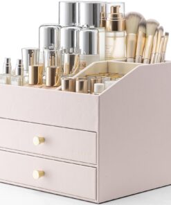 Vlando Kosmetik Organizer mit 3 Schubladen, Schminktisch Organisator, Badezimmer & DresserSiblinge für Make-up & Skinca