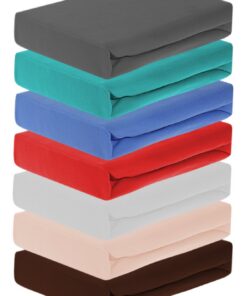 Winterwarmes Thermo Soft Fleece Spannbettlaken, Microfaser Fleece Laken, Grösse 140-150 x 200cm (Beige) Warme Microfas