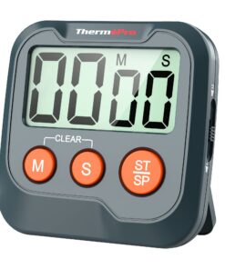 ThermoPro TM03 Küchentimer Digital Stoppuhr für Küche und Sport | ThermoPro TM03 Kurzzeitwecker mit Stopfunktion für Ha