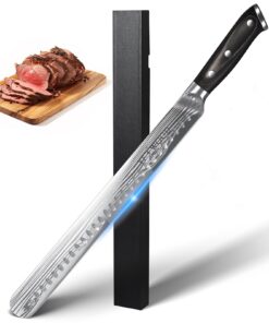 YFWOOD Schinkenmesser 30 cm Scharf Aufschnittmesser Fleisch BBQ
