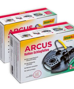 Inseko 4 x ARCUS Mausfangfallen I breitere Fangfläche I wiederverwendbar