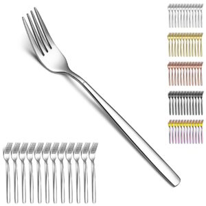 Berglander Edelstahl Tafelgabeln, 12 Stück, spülmaschinenfest, ideal für Zuhause und Hochzeiten | Berglander Modernes S