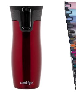 Contigo Thermobecher West Loop Autoseal | Edelstahl Isolierbecher für Reisefreunde mit Autoseal-Funktion und Kaffeetrink