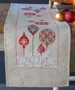 Vervaco Weihnachtssterne Stickset für Erwachsene 29 x 102 cm Kreatives Geschenk