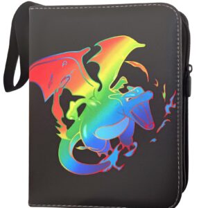 Sammelkarten Album für Spielzeug Karten GX VMAX V | Karten Sammelalbum 4 Taschen 50 Seiten 400 Kapazität | Sammelkarten