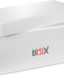Therm Box Styroporbox Innen: 70x29x39cm Wand: 2,5cm Volumen: 83L Isolierbox Kühlbox Warmhaltebox Wiederverwendbar