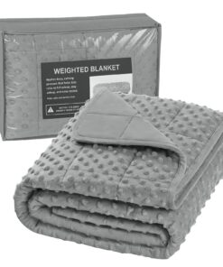 WOLTU Gewichtsdecke Baumwolle 3kg, Schlafhilfe für Erwachsene, Entspannung und tiefes Schlafengeben Global Recycled Stan