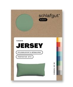 Slumberland Easy Jersey Kissenbezug 40x80 cm Green Mid, superweicher & atmungsaktiver, perfekt fürs Sommerlullen
