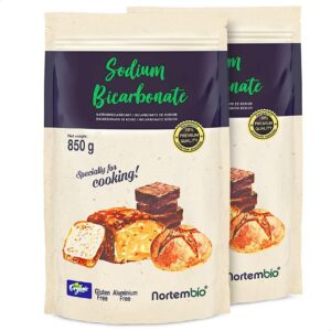 Nortembio Natron Lebenszimmerqualität-E500(ii) 2 x 850g für Küche & Backen - Hohe Reinheit, 100% Natur | Nortembio Natr