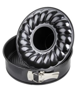Zenker Springform.BLACK METALLIC.Rohrboden Antihaft Beschichtung.Schwarz.Kuchenform.Ø 28 cm.Menge: 1 Stück Zenker Spri