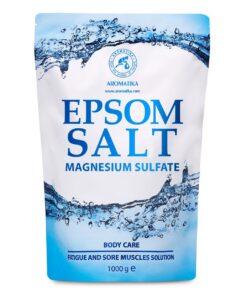 Epsom-Salz Badesalz 1000g - Konzentriertes Magnesium - Wohltuendes & Wärmendes für Muskeln - Stärkt Immunsystem - Körper