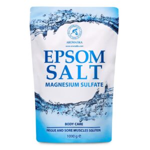 Epsom-Salz Badesalz 1000g - Konzentriertes Magnesium - Wohltuendes & Wärmendes für Muskeln - Stärkt Immunsystem - Körper