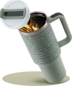 Affirmation Becher - Thermobecher to go - Kaffee to go Becher - Trinkbecher für kalte und warme Getränke - Motivation Be