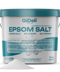 Epsom Salz 10 kg - Pharmaqualität, Rein und natürlich, perfekt für Fußbad, Hautpflege und Entspannungsbad (10000 g)