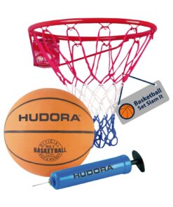 HUDORA Basketball-Set - Robust Korb Größe 7 & Ball - Slam It Für Kinder & Erwachsene Innerhalb & Außerhalb