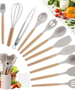 Küchenutensilien Set - 22 Stücke Silikon Küchenhelfer - Ideal für Küchen Enthusiasten - Hitzebeständiger Kochbesteck Set
