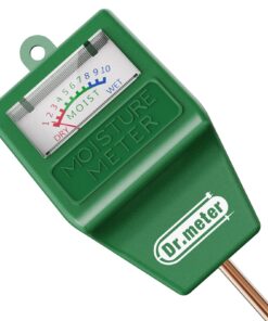 Dr.meter Feuchtigkeitsmesser für Pflanzen – Bodenfeuchtemesser ohne Batterien für Garten, Rasen & Zimmerpflanzen