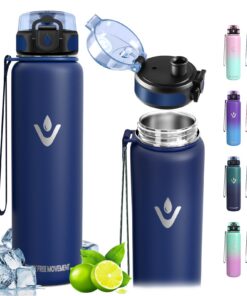 Vikaster Thermosflasche 1000ml BPA-Frei für Erwachsene - Auslaufsicher, ideal für Sport, Fahrrad und Reisen - 18/8 Edels