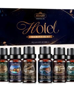 AESHORY Premium Aroma Diffuser Öl 6 x 10ml Fresh Luft Raumduft | AESHORY Hotel Kollektion 6 x 10ml Ätherische Öle Set D